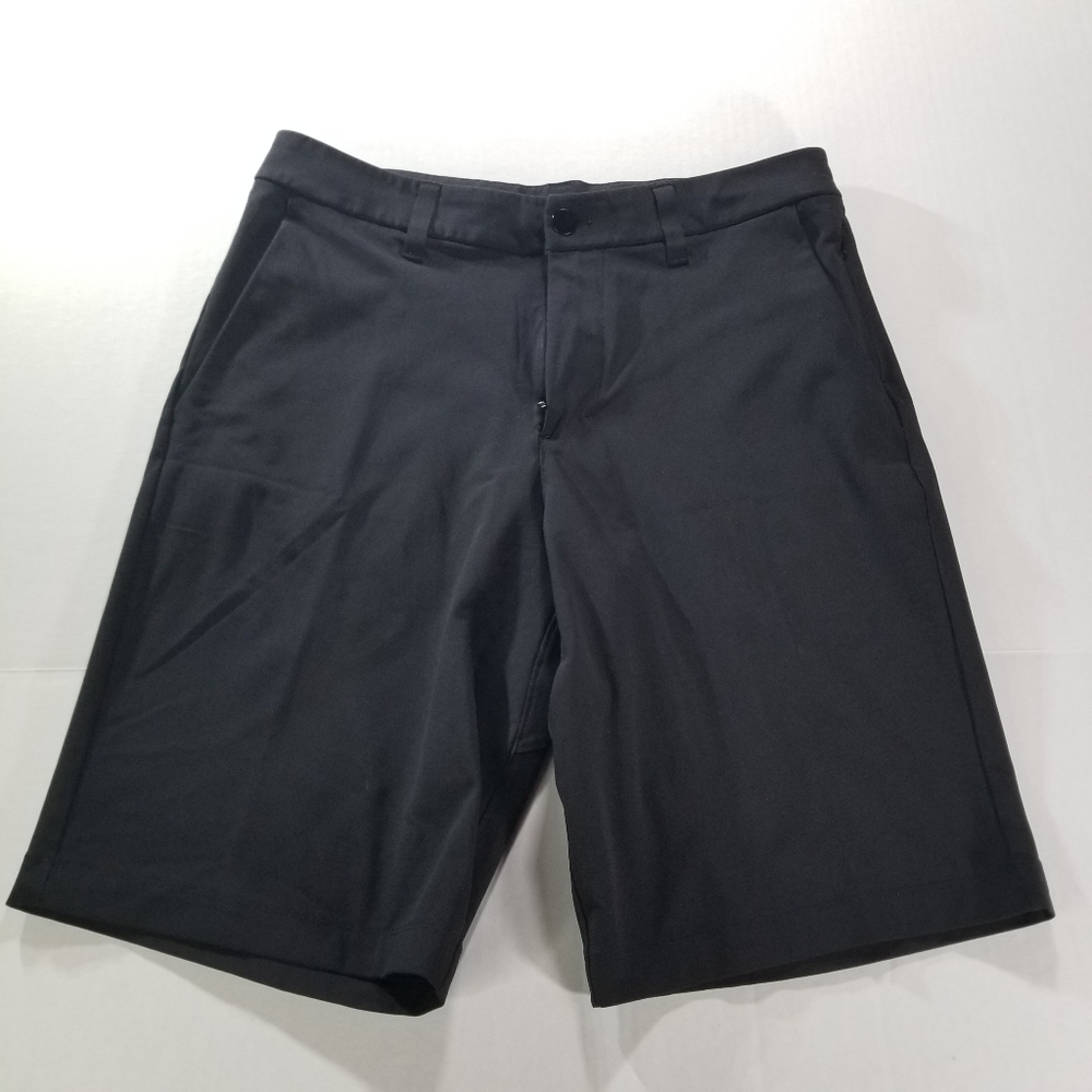 Lululemon Shorts Men Size 30 Black Chino Commission Warpstream 10" Inseam